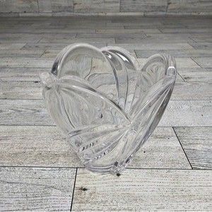 Lenox Crystal Arctic Bloom Tulip Shaped Votive Holder Fine Crystal Candleholder